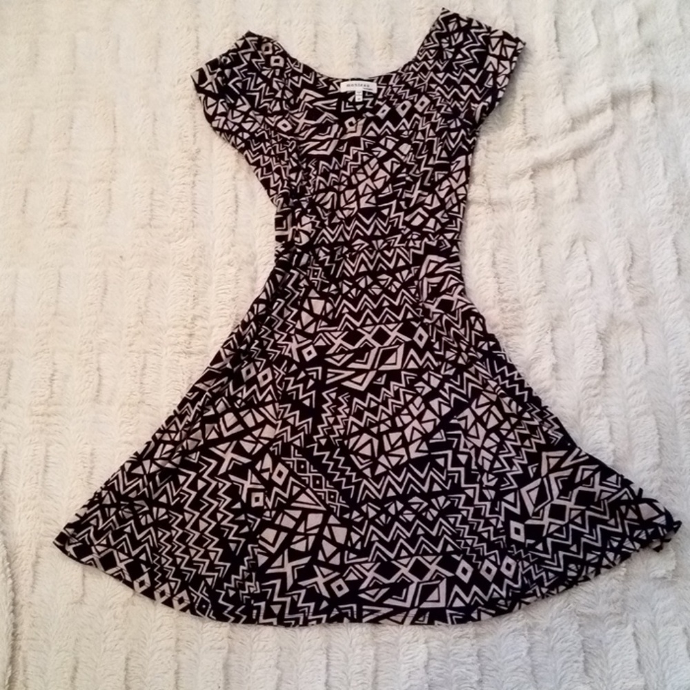 Aztec modern print dress